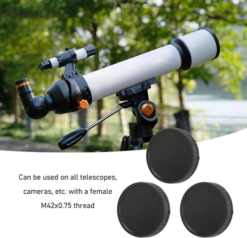 Rear Lens, 3Pcs Universal 2inch Outer Diameter M42x0.75 Thread Rear Lens for T Mouth Telescope M42x0.75...