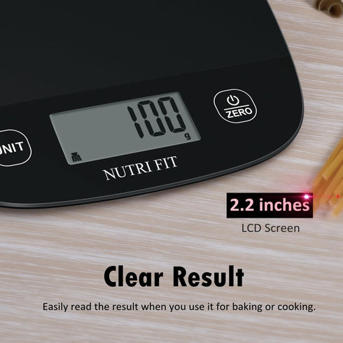 NUTRI FIT Digital Food Scale Kitchen 0.1oz Ultra Slim, Coffee Scale, Weighing for Ounces and Grams Accurate for Weight Loss, Baking, Dieting, Keto...