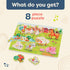 B. toys- Peek & Explore - Farm Animals- Wooden Peg Puzzle – Farm Puzzle for Toddlers, Kids – 8 Farm Animal Pieces – Cow, Horse, Sheep & More – 2 Y...