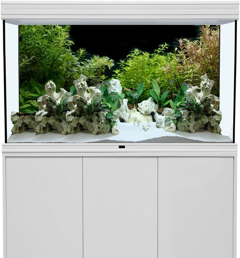 AWERT Aquarium Background River Bed & Lake Aquatic Plant Fish Tank Background Vinyl 72x18 inches...