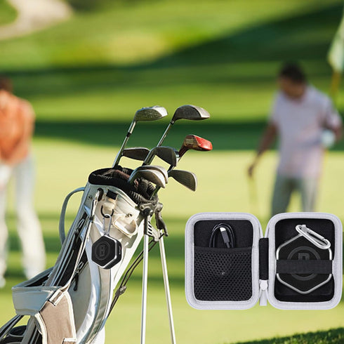co2CREA Hard Case Compatible with Bushnell Golf Wingman Mini GPS Speaker (Black/Silver)...