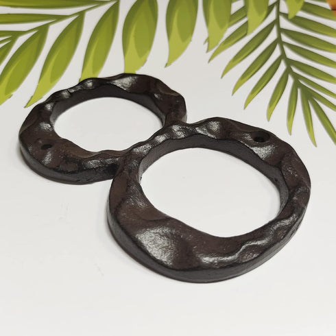 5 Inch House Numbers for Outside-Cast Iron Metal Home Address Number/Heavy Duty & Sturdy Unique Hammered Look/Number 8...