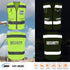 TCCFCCT Mesh Security Vest for Men Women 9 Pockets High Visibility Reflective Safety Vest, Durable Hi Vis Construction Vest with Reinforced Sewing...