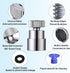Faucet Aerator For Sink Faucet Adapter- 360° Swivel Faucet To Hose Adapter with 55/64 inch Female Thread, Included 1/2 inch Male Faucet Adapter, C...