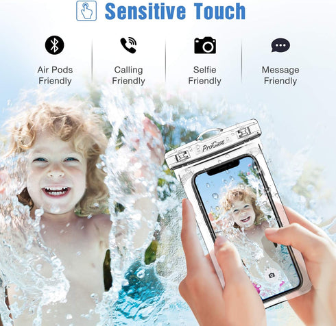 ProCase Waterproof Phone Pouch Case for snorkeling, Underwater Dry Bag for iPhone 15 14 13 Pro Max 12 11, Galaxy S24 S23 S2 Ultra Note Pixel Up to...