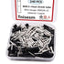 Tnisesm 240 Pcs 26-22 AWG Gauge Non Insulated Butt Connectors, Butt Splice Wire Connectors, Electrical Wire Seamless Uninsulated Butt Connectors C...