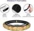 Retro Piano Music Score Steering Wheel Cover for Women, Girls 15 inch Universal Auto Car Anti Slip Wrap Steering Wheel Covers Fit for Vehicles, Tr...