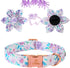 Lionheart Glory Dog Collar, Purple Dog Collar with Flower, Cute Floral Pattern Pet Collar Adjustable Dog Collar for Large Dogs...