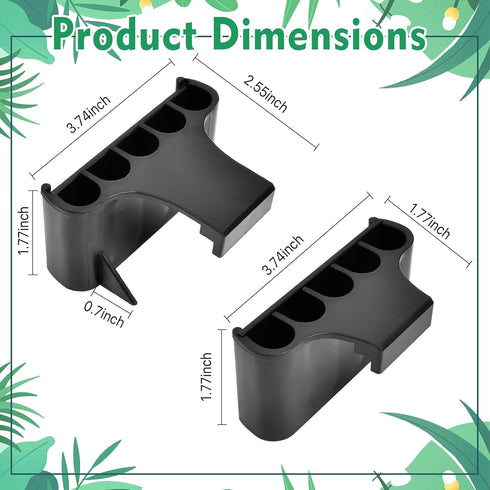 4 Pcs Aquarium Plant Holder,Plastic Hanging Aquarium Plant Pot with 5 Hole, Rimmed and Rimless Fish Tank Plant Holder for Aquarium Living Fish Aqu...