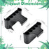 4 Pcs Aquarium Plant Holder,Plastic Hanging Aquarium Plant Pot with 5 Hole, Rimmed and Rimless Fish Tank Plant Holder for Aquarium Living Fish Aqu...