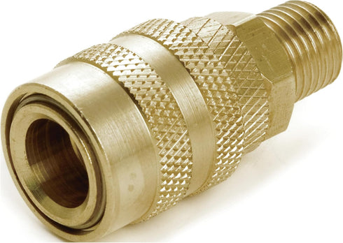 Performance Tool M504C Brass Construction 1/4-Inch Male NPT Air Hose Fitting Connector for High Performance Pneumatic Tools...