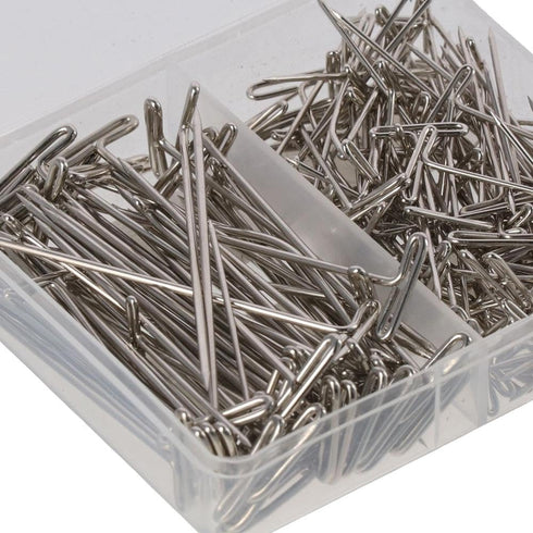 150Pcs T Pins, 1&2 Inch Sewing Pins Long Straight Pins for Foam Head with Box, Stainless Steel Wig Pins for Wigs, T Pins for Knitting Sewing, Quil...