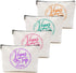 4 Pcs Girls Trip Gifts Favors, Girls Weekend Gifts Makeup Bag, Vegas Gifts Weekend Bag Summer Vacation Cosmetic Bag, Friendship Gifts for Women Fr...