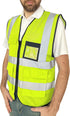 Reflective Safety Vest for Men Women with 8 Pockets and Zipper High Visibility Mesh Construction Work Vest Meets ANSI/ISEA Standards (KZ170-Yellow...