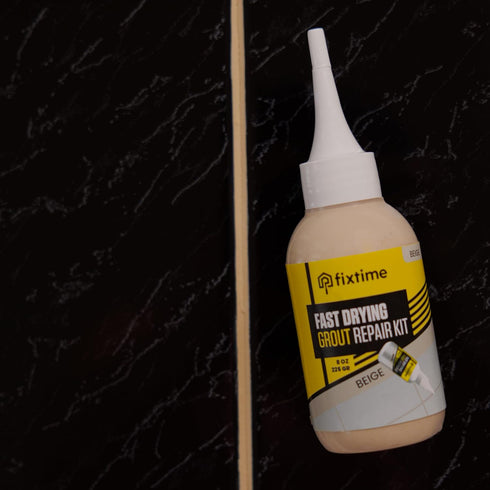 Tile Grout Repair Kit, Beige Grout Filler Tube 8 oz, Grout Repair Renews, Fast Drying Repait Kit, Grout Sealer for Floor Tile - Spatula Included (...