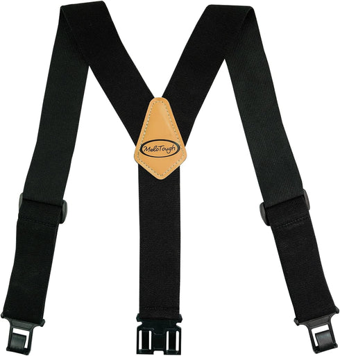 MELOTOUGH Belt Clip Suspenders with Fully Elastic with Hook End Non-Metal Plastic Clip Suspenders...