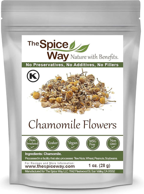 The Spice Way Chamomile Flowers - (1 oz) Loose Dried Chamomile...