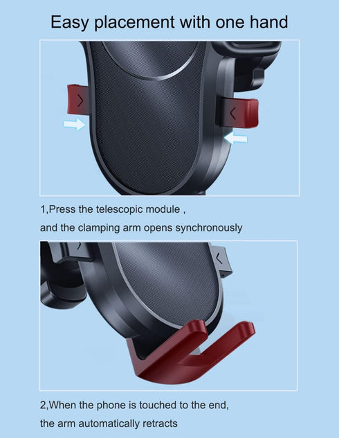 Phone Mount for Car Vent Cell Phone Holder Car Hands Free Cradle in Vehicle Car Phone Holder Mount Fit for Smartphone, iPhone, Cell Phone Automobi...