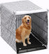 Morezi Dog Crate Cover for Wire Crates, Heavy Nylon Waterproof, Fits Most 36" inch Dog Crates, Easy to Put On, Take Off, and Adjust - Cover only -...