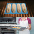 CANIPHA 2 Pack Hot Dog Bun Pan, Silicone Hot Dog Bun Molds Sausage Mold Nonstick & Heat proof Baking Pan Bread Mold for Homemade Hotdog Bun Rolls...