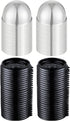 EchoDone Clear Plastic Mini Cupcake Boxes Muffin Pod Dome Single Container Box Wedding Birthday Gifts Boxes Supplies 50 Pack (Black)...