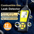 Portable Gas Leak Detector for Natural Gas, LNG, LPG with Audible, Visual and Vibration Alarm, Real-time Gas Concentration Display, Combustible Ga...
