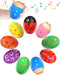 9 Pack Wooden Percussion Musical Shake Prefilled Easter Eggs with Toys Inside Filled for 3 4 5 Years Old, Toddlers Easter Basket Stuffers Egg Fill...