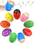 9 Pack Wooden Percussion Musical Shake Prefilled Easter Eggs with Toys Inside Filled for 3 4 5 Years Old, Toddlers Easter Basket Stuffers Egg Fill...