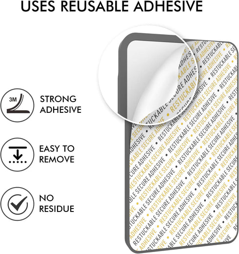 AHASTYLE Phone Card Holder Stick On, Slim Phone Wallet Strong Adhesive Silicone Credit Card Pouch Sleeve Compatible with iPhone/Android/Samsung Ga...