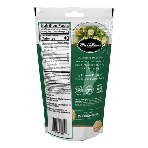 Mrs. Cubbison's Flavor 100 Real Keto Friendly Great for Snacking and Salad Topper, Parmesan Cheese Crisps, 1.98 Ounce...