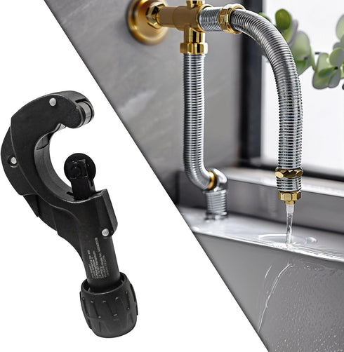 Tubing Cutter 1/8 Inch to 1-3/8 Inch with Extra Blade for Copper, Brass, Aluminum, PVC, Thin Stainless Steel Tube...