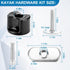 Kayak Track/Rail Mount Accessories, Kayak Hardware Kit includes Convertible Knobs, 1-1/2'' T Bolts, Track Nuts, 1-1/4'' Socket Head Cap Screws, Al...