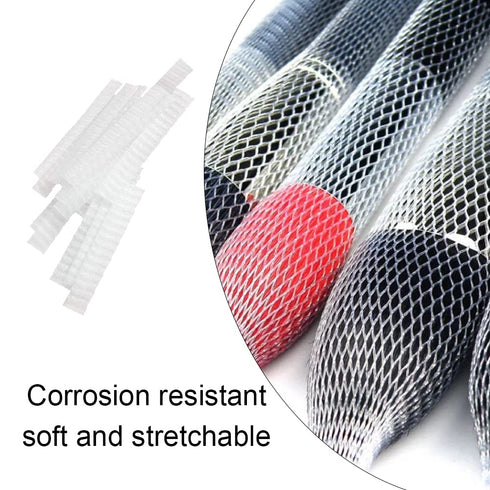 100 Pieces Makeup Brush Protectors Expandable Makeup Brush Nets Reusable Makeup Brush Meshes for Women and Girls Storing Cosmetic Brushes...