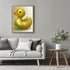 Posterizer 1 pcs-shiny cute golden yellow rubber duck 3-Kids Room Art-Art for Animal Lovers-Decor for nursery toddlers kids room- unframed wall ar...