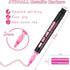 Double Line Outline Markers, 24 Colors Self-Outline Metallic Markers Super Squiggles Shimmer Outline Marker Set for Drawing, Birthday Greeting Car...