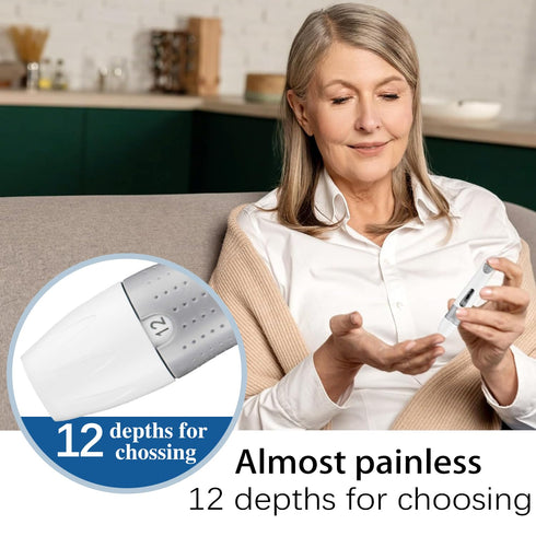Lancing Device for Diabetes Testing, Lancing Device Pen, for Minimizing Pain and Discomfort, Works with most Diabetic Lancets...