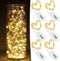 YKB 6 PCS Fairy Lights LED Starry String Lights with 20 Micro LEDs on 3.3FT/1m Copper Wire, Powered by 2xCR2032(Incl) Batteries, for Wedding Party...