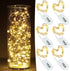YKB 6 PCS Fairy Lights LED Starry String Lights with 20 Micro LEDs on 3.3FT/1m Copper Wire, Powered by 2xCR2032(Incl) Batteries, for Wedding Party...