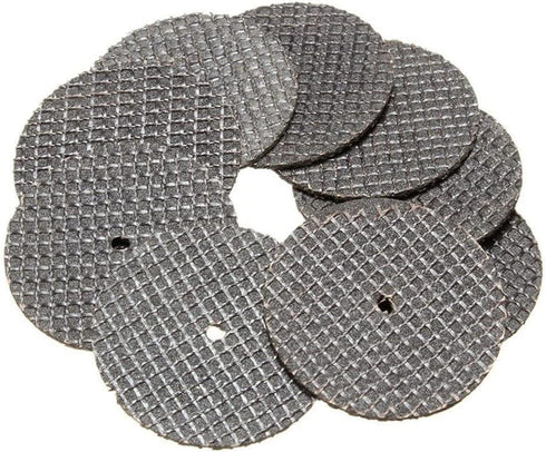 Fiberglass Reinforced Cut-off Wheels Discs Kit 1 1/4 inch Diameter 25 Pieces + 2 Mandrel For Dremel Rotary Tool 426 426b Compatible...