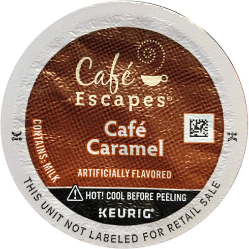 Cafe Escapes Keurig Brewed Cafe Caramel K-Cup Packs - 12 Count (Packaging May Vary)...