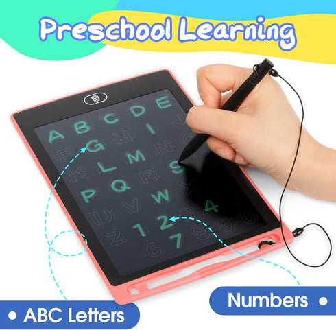 ABC Learning for Toddlers, Montessori Alphabet Number Tracing Toys, Handwriting Practice for Preschool 4 5 6 Years Old Kids, LCD Writing Tablet, L...