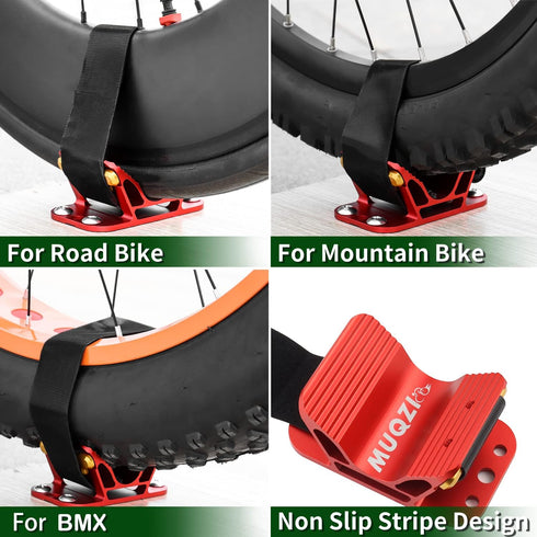 Bicycle Rear Wheel Holder, Rear Wheel Rack Mount, Road Bike Tire Bracket Holder Carrier Fits Mountain Bikes, Road Bicycles & EBikes, Black...