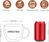 CNGLASS Double Wall Glass Cappuccino Mugs 8.1oz,Clear Insulated Glass Coffee Mug with Handle for Espresso,Latte,Tea,Set of 2...