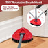 Spin Mop Scrub Brush Head Compatible with RinseClean 2-Tank System, 2 pcs Scrub Brush, Floor Scrubber Hard Bristle Cleaning Brush for Bathroom, Ki...