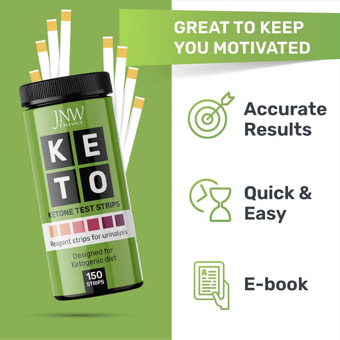 Ketone Test Strips, 150 Keto Test Strips for Keto, Low Carb Diet - Urine Test Strips, Ketosis Strips Test Urine, Keto Strips, Ketone Urinalysis Te...