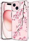 bicol Compatible with iPhone 15 Case,Crystal Clear Cover with Fashionable Designs for Girls Women,Slim Fit Shockproof Protective Acrylic Phone Cas...