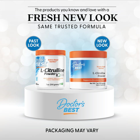 Doctors Best L-Citrulline Powder (Kyowa Quality), Supports Circulatory Health, Non-GMO, Gluten Free, Soy Free, Vegan Net Wt. 7 oz (200 Grams)...