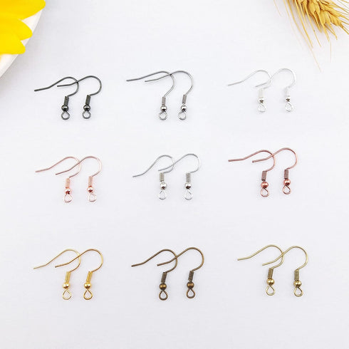 COIRIS 100 Pairs Antique Copper Color Earwires French Earring Hooks/Dangle Earring Findings Jewelry Making DIY (ER-1007-AC1)...