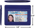womens Credit Holder Genuine Leather Slim Minimalist Card Case Wallet, Blue With Id Window, Classic US...
