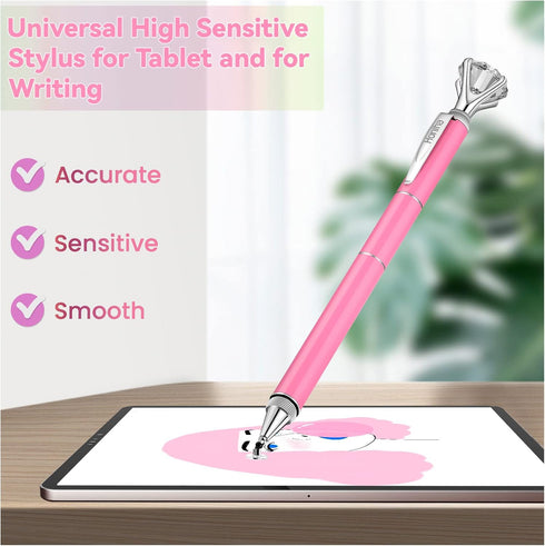 Stylus Pen, Big Diamond Multi-Tips Stylus Pens for Touch Screens Capacitive Stylus Universal Stylist Pen for for iPad iPhone and All Other Tablets...